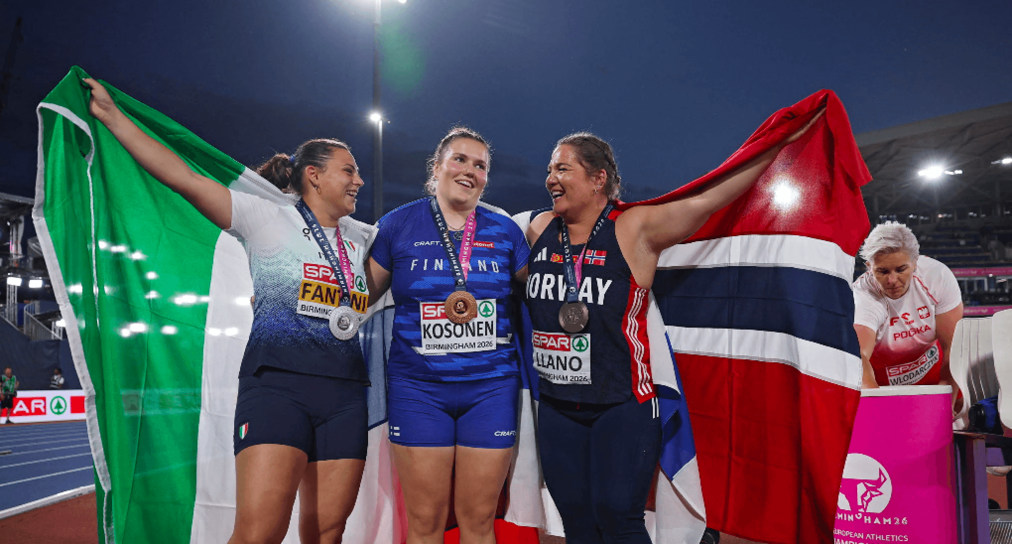 Europei di atletica, Sara Fantini d’argento nel lancio del martello