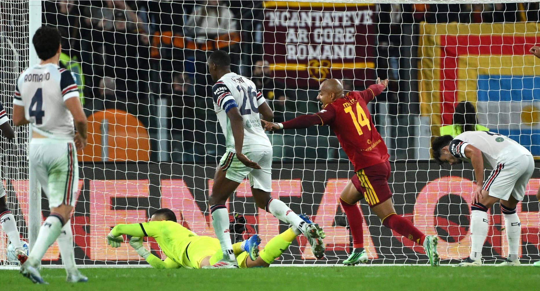 La Roma piega il Cagliari 4-2 grazie ai giovani e alla panchina