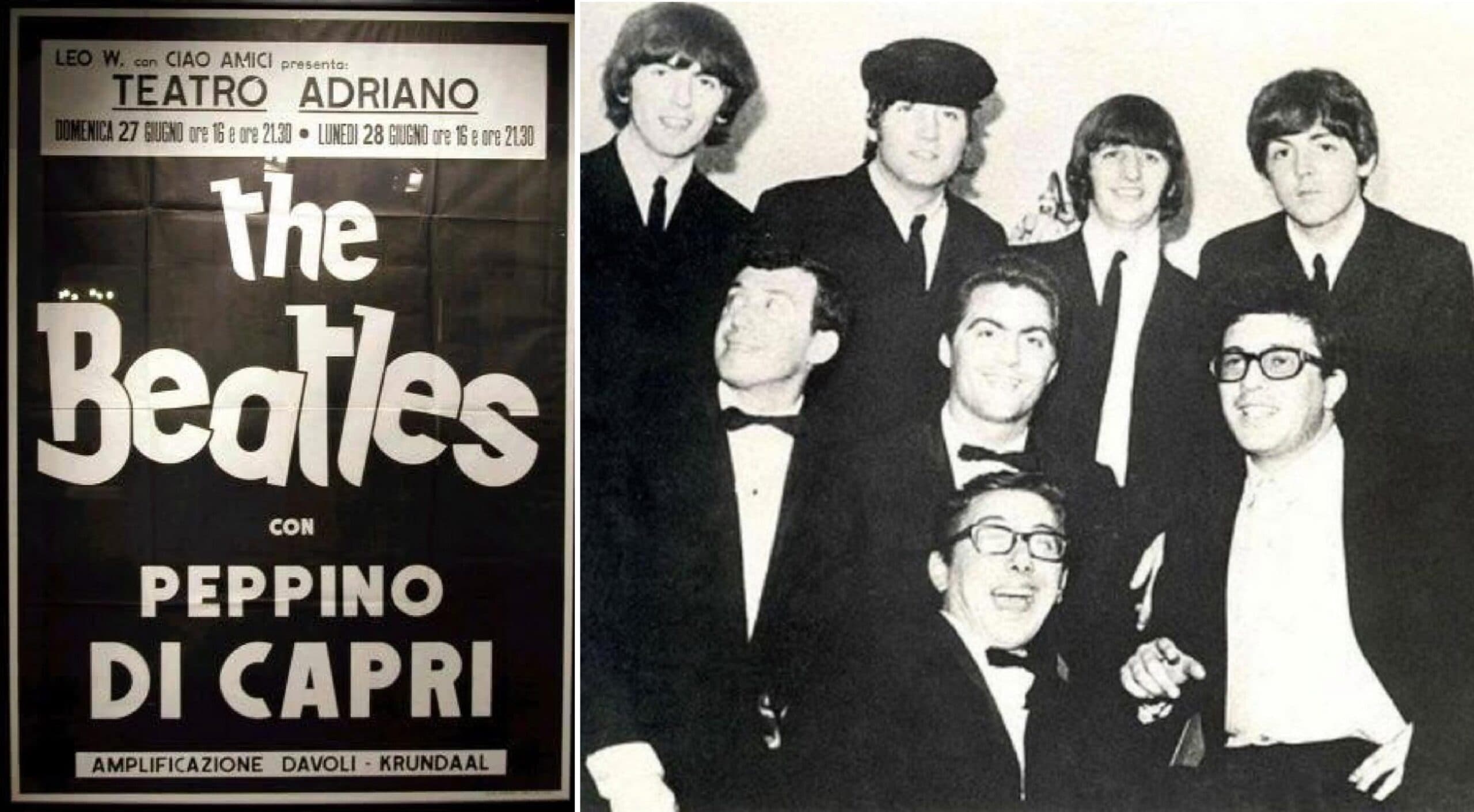 Quando Peppino di Capri aprì i concerti dei Beatles in Italia