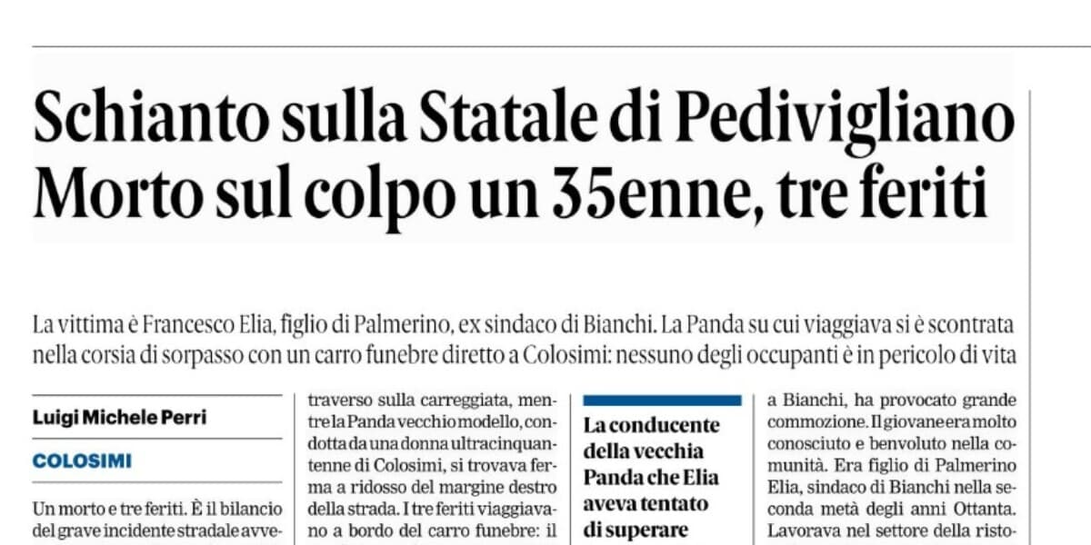 Rassegna stampa 11-06-2026 edizioni Calabria