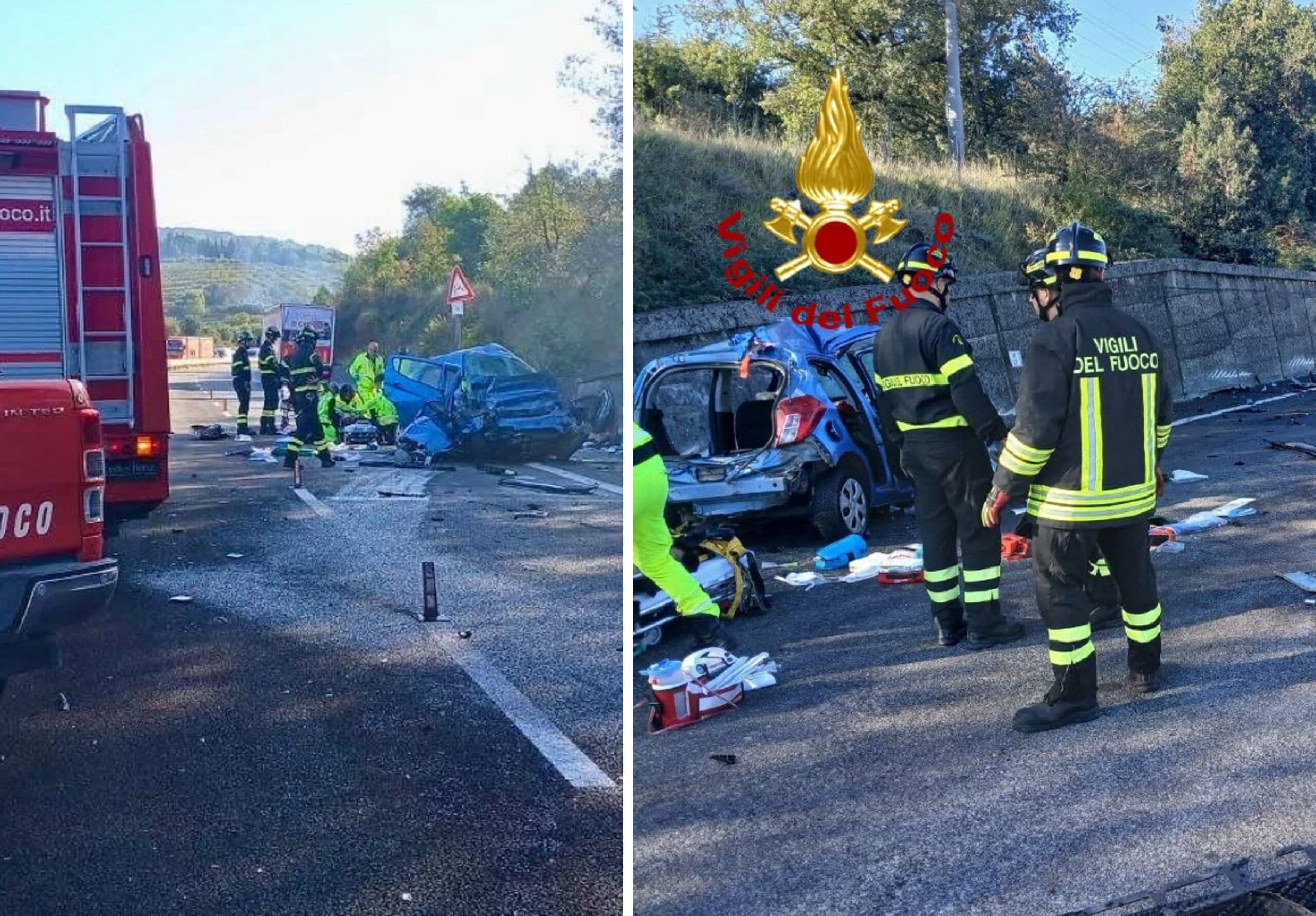 Scontro tra auto e camion sul raccordo autostradale Perugia-Bettolle: morti due giovani