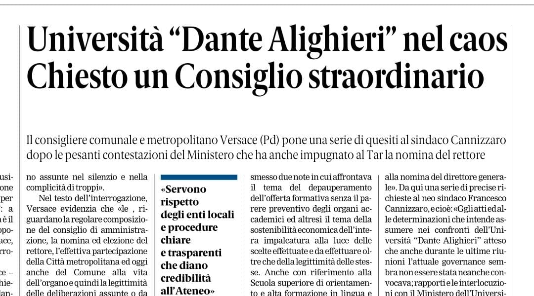 Rassegna stampa 23-06-2026 edizioni Calabria