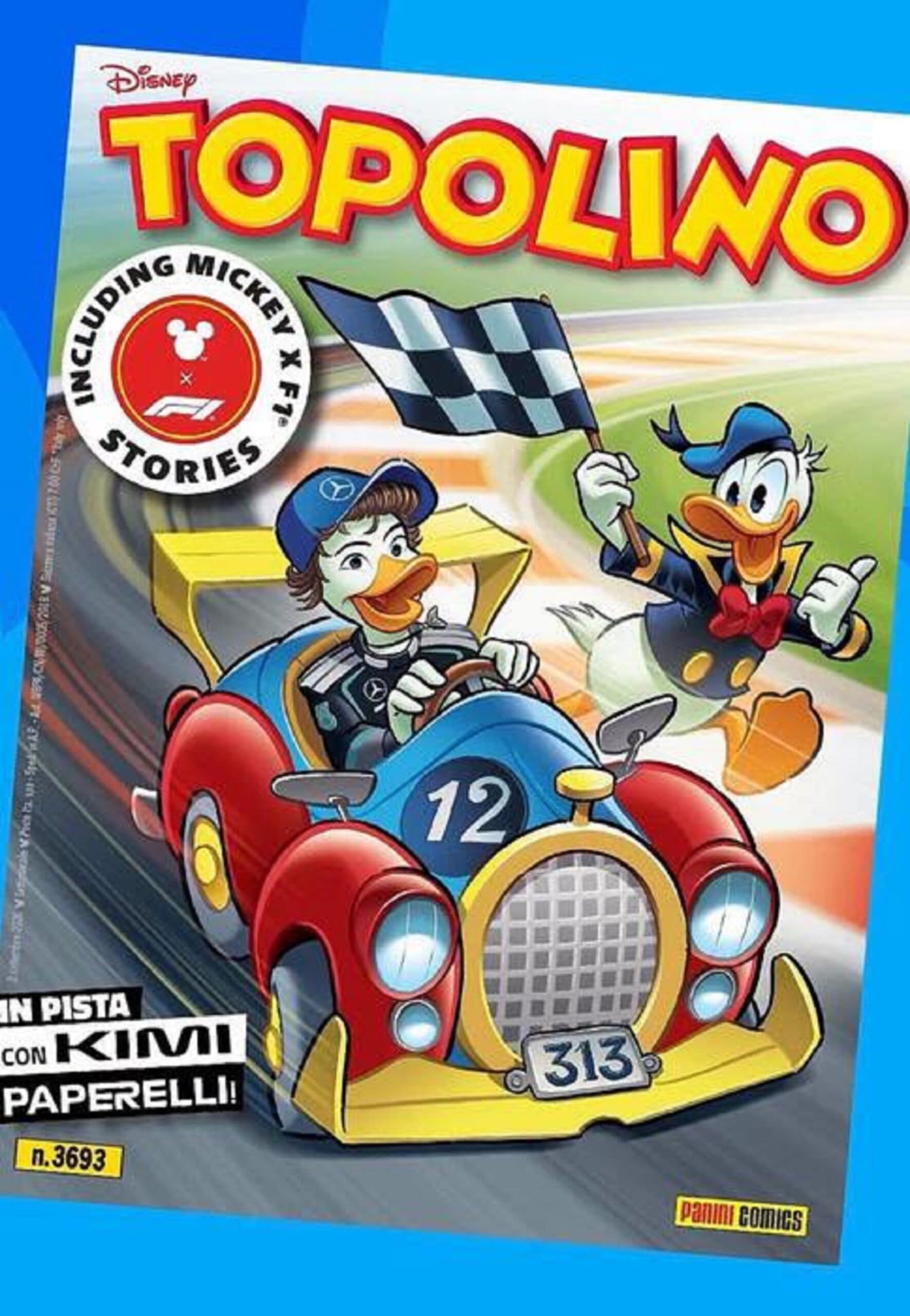 Kimi Antonelli sempre più personaggio conquista la copertina di Topolino