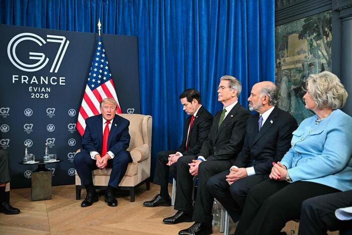 Trump al G7 di Evian: "Mosca deve fare un accordo, farò tutto ciò che è in mio potere". Chiarimento con Meloni