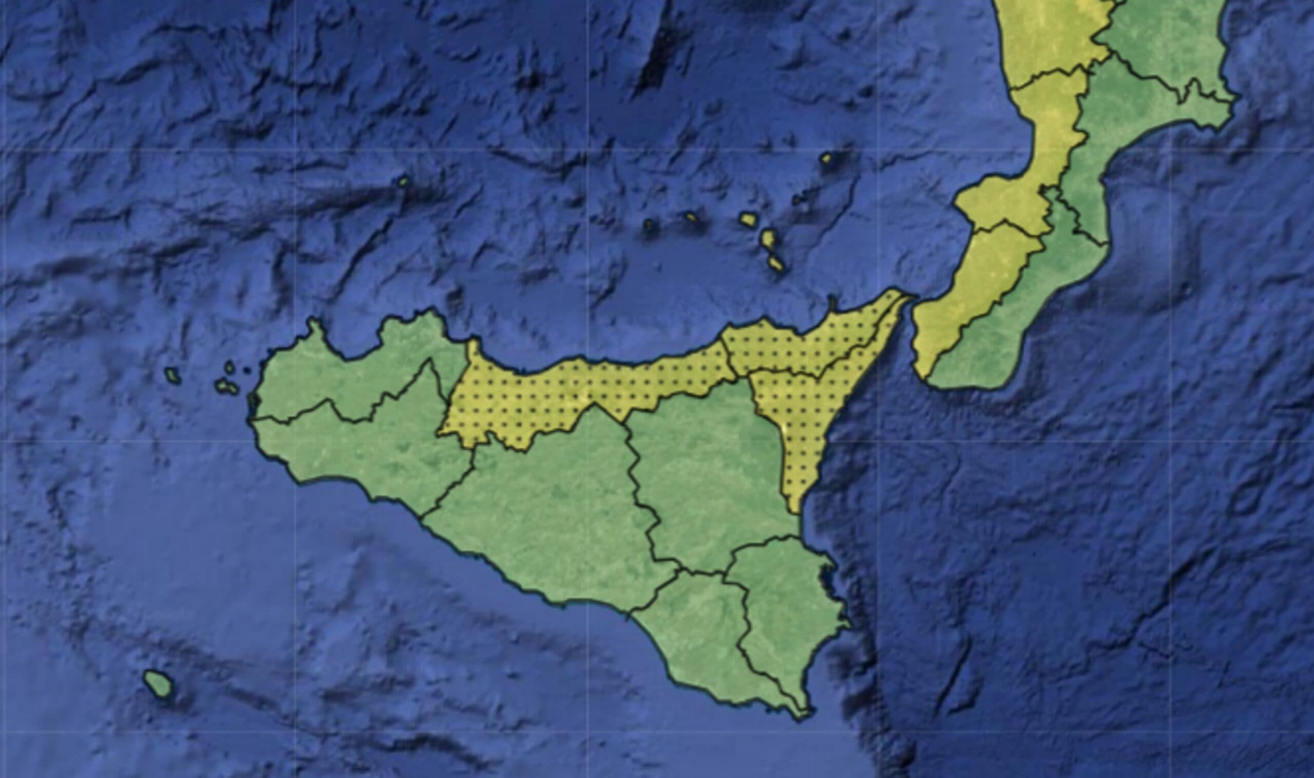 Sicilia, scatta l’allerta gialla: temporali attesi in provincia di Messina e alle Eolie