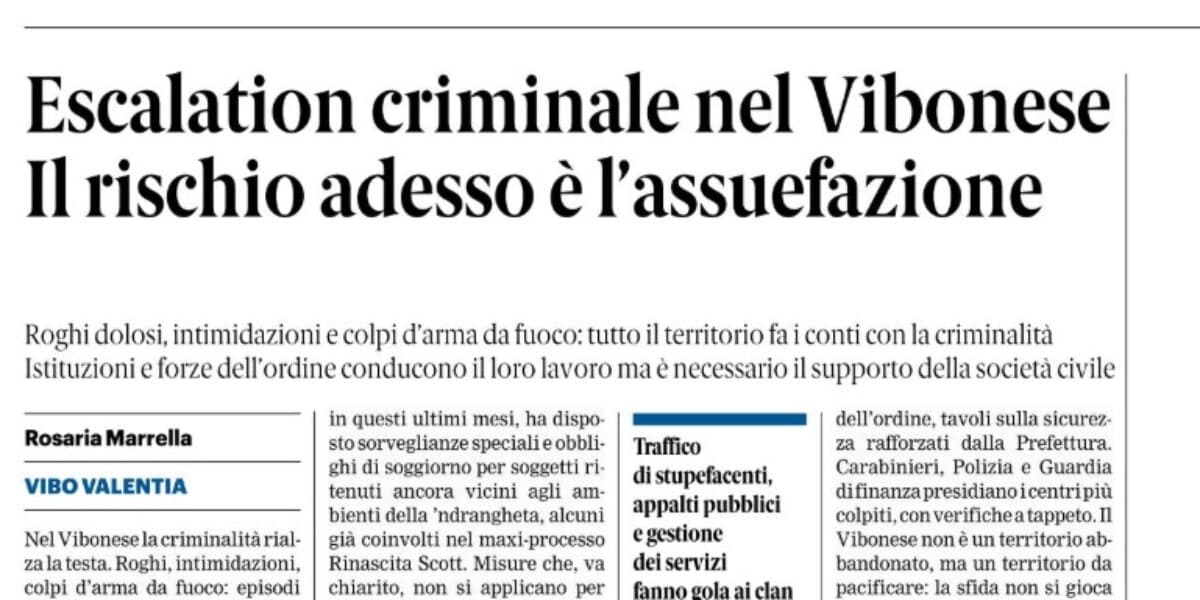 Rassegna stampa 08-06-2026 edizioni Calabria