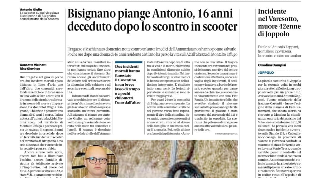 Rassegna stampa 24-06-2026 edizioni Calabria