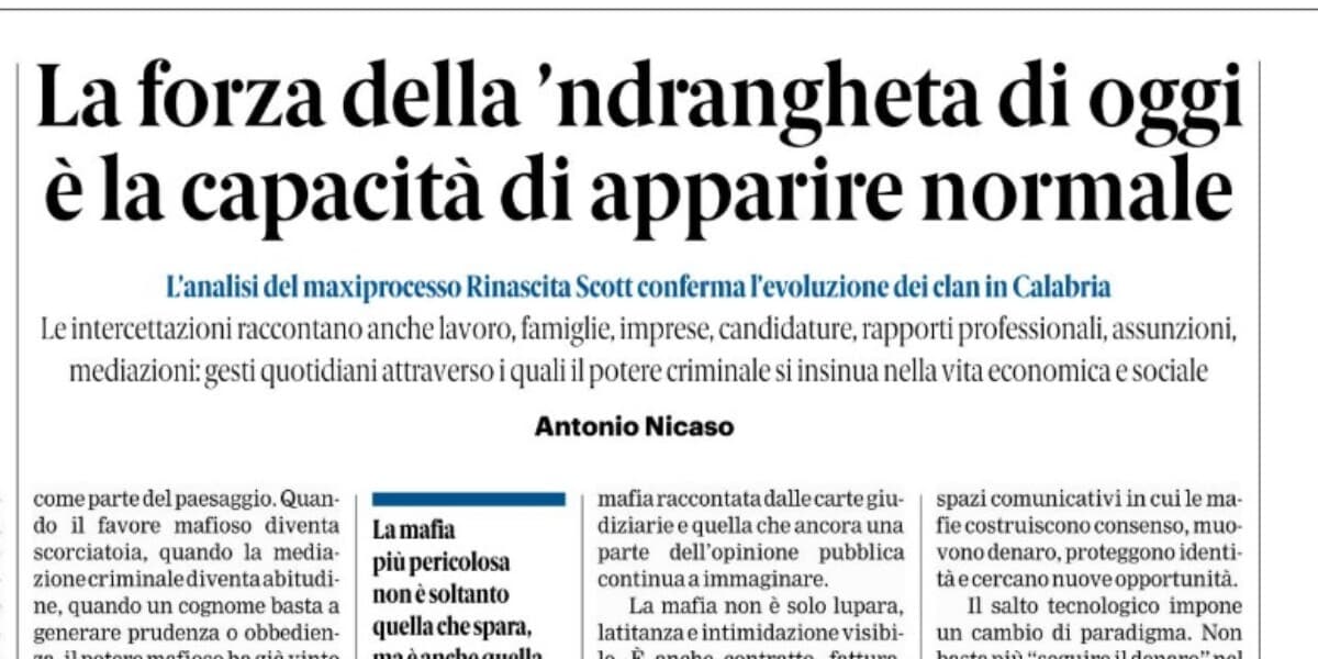 Rassegna stampa 15-06-2026 edizioni Calabria