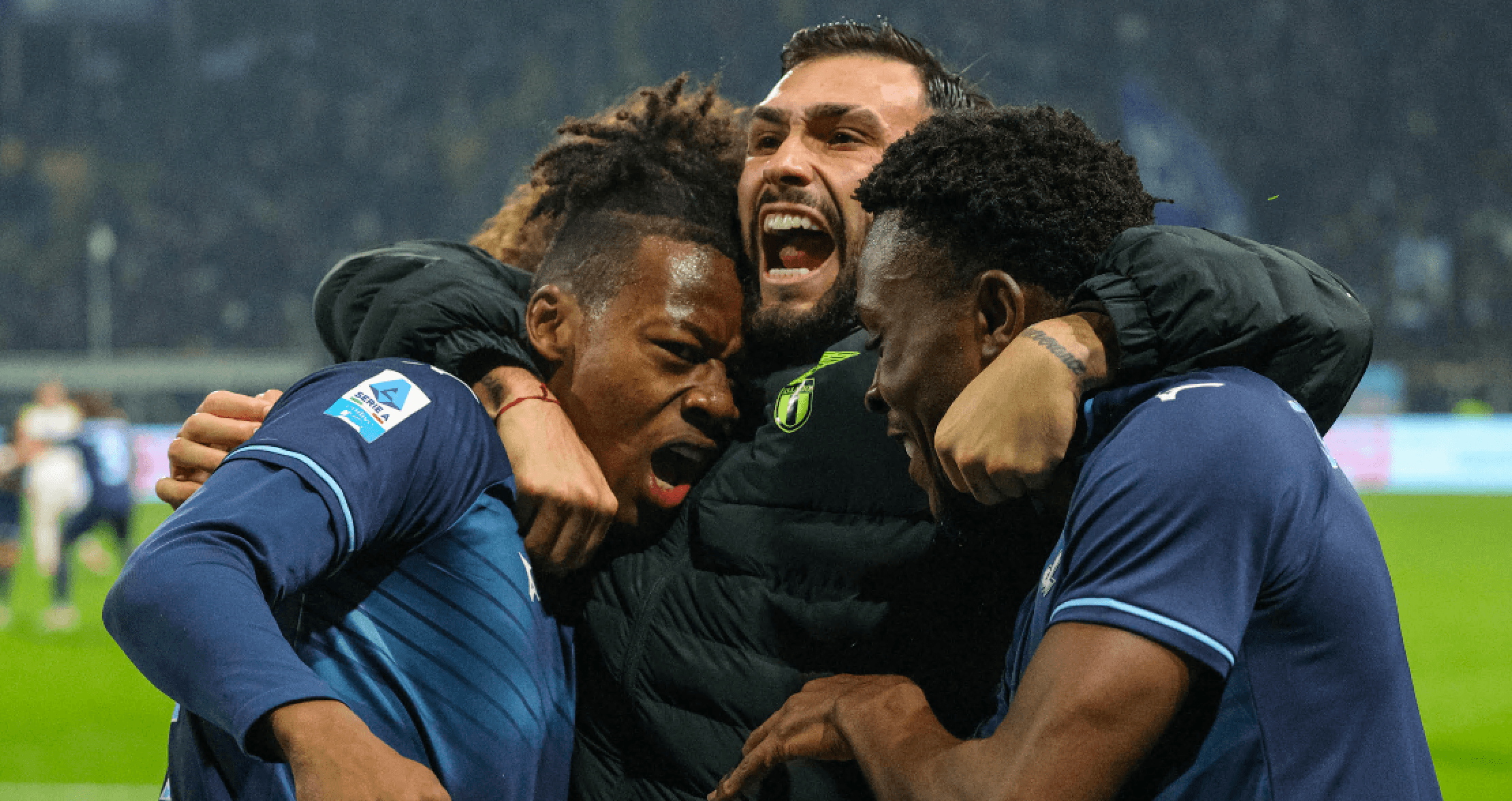 Lazio, che cuore! Resta in 9 sullo 0-0 ma batte il Parma con un gol di Noslin