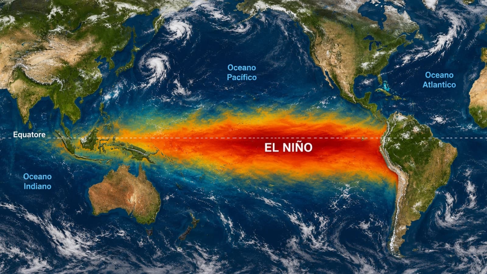 El Niño si rafforza, avvertimento dell'ONU: «Rischio elevato per il clima mondiale nei prossimi mesi»