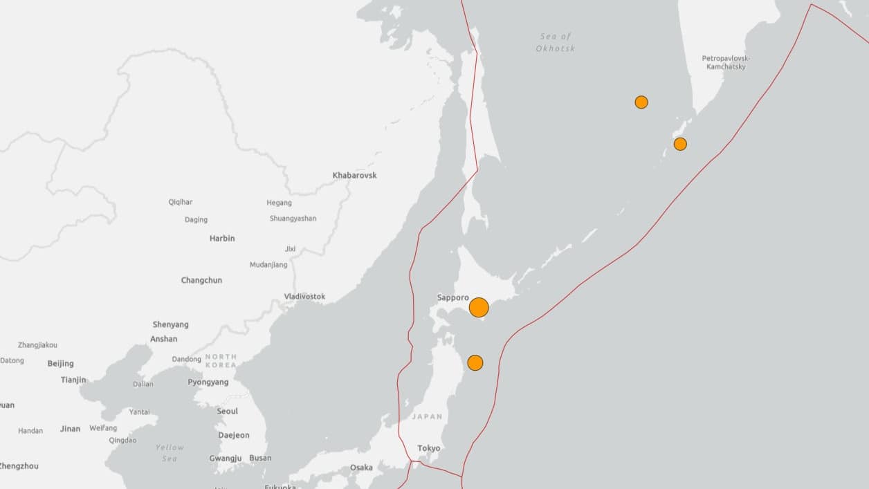 Terremoto di magnitudo 6.1 in Giappone: scossa avvertita a Hokkaido