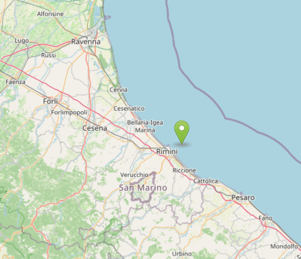 Terremoto al largo di Rimini, scossa di magnitudo 3.2 avvertita in città: nessun danno segnalato