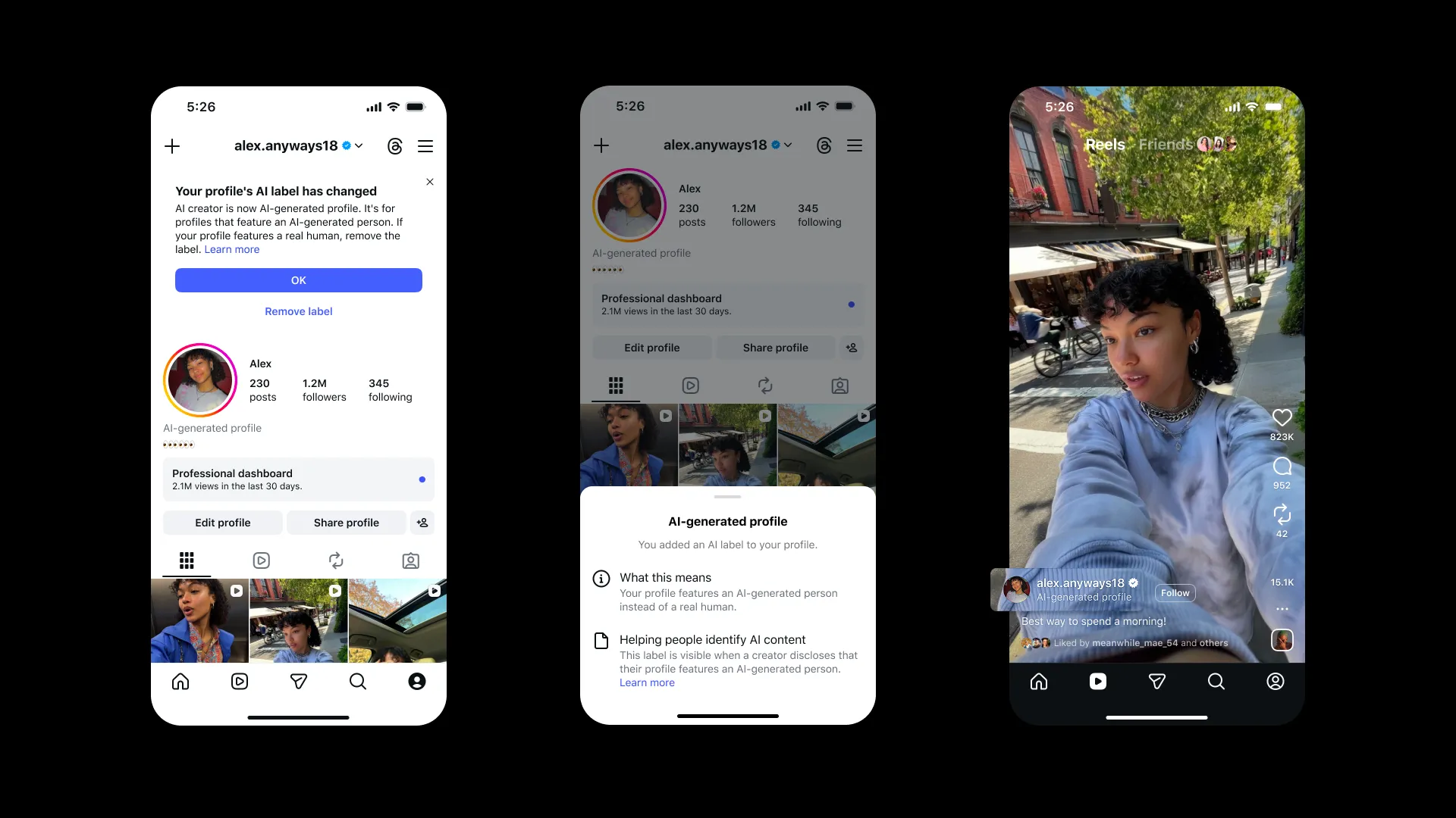 La stretta di Instagram, un'etichetta per i profili generati dall'IA