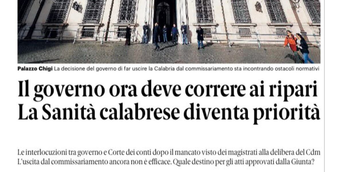 Rassegna stampa 25-06-2026 edizioni Calabria