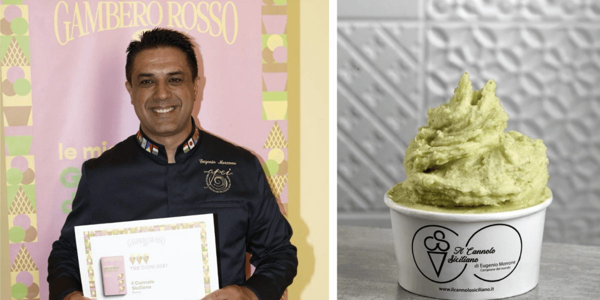Tre Coni Gambero Rosso per il catanzarese Eugenio Morrone, il campione del mondo lancia il gelato dell’estate
