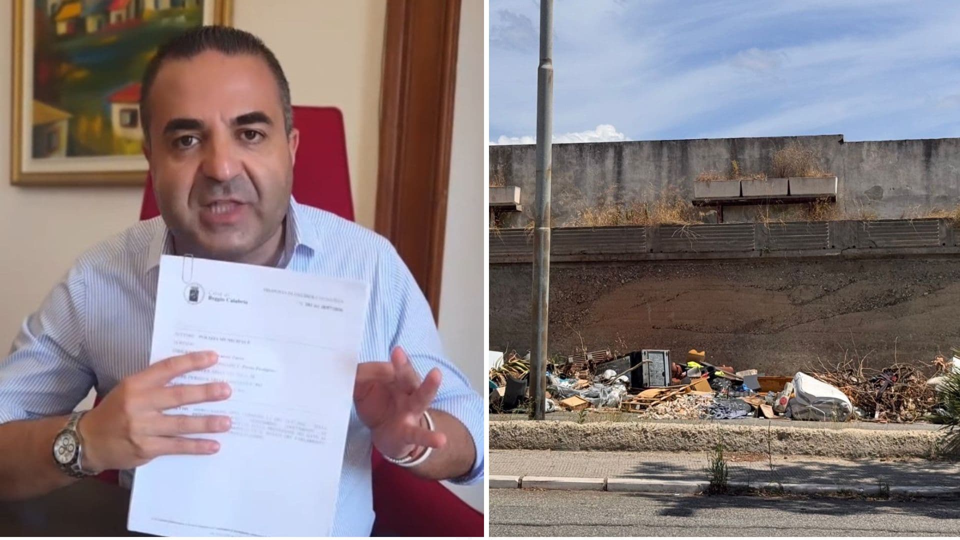 Reggio Calabria, ancora linea dura di Cannizzaro sui rifiuti "In arrivo 50 telecamere, nessuno mi deve spiegare..."