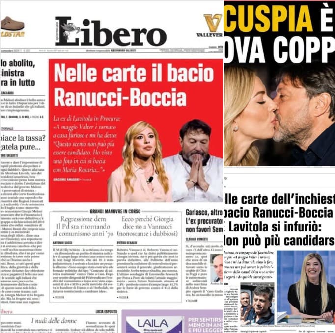 Ranucci: "La foto del bacio con Boccia è una fake, altra falsità dei giornali di Angelucci"