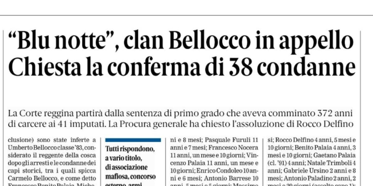 Rassegna stampa 12-06-2026 edizioni Calabria