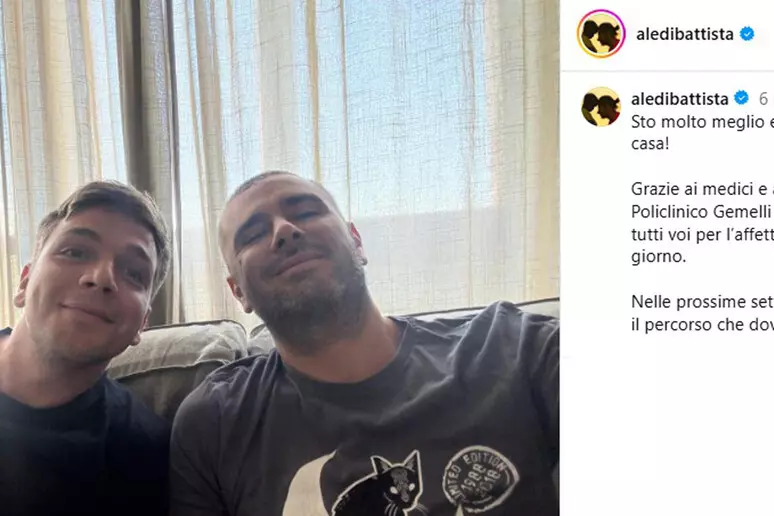 Di Battista rompe il silenzio: "Sto molto meglio, finalmente sono a casa"