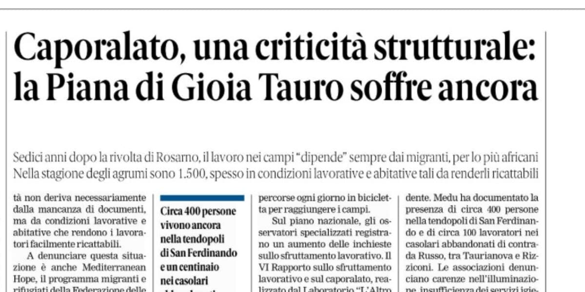 Rassegna stampa 09-06-2026 edizioni Calabria